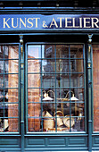 Antiques shop window. Vienna. Austria