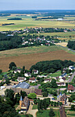 Aerial of the normand country. Eure. Normandy. France
