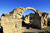 Arches, ruins near the harbour. Paphos. Cyprus