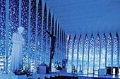 Interior of Dom Bosco church (by Carlos Alberto Naves). Brasilia. Brazil