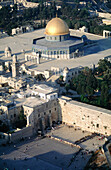 Aerial view of Omar Mosque. Jerusalem. Israel
