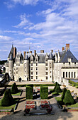 Langeais castle and gardens. Touraine, Val-de-Loire. France