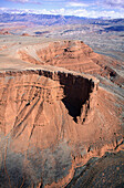 Aerial view of Devil s Peak. Big Horn Mountains. Wyoming. USA