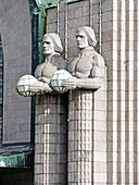 The central railway station (architect Saarinen). Helsinki. Finland