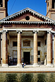 Facade of San Camillo former hospital. Comacchio. Italy