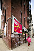 Harlem street. Manhattan. New York city. USA