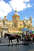 The cathedral (duomo). Palermo, main city of Sicily. Italy