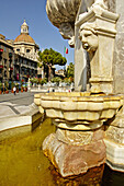 Fountain on the cathedral square. Catania. Sicily. Italy