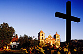 The Spanish mission. Santa Barbara. California. USA.