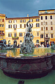 Neptune s Fountain (19th century) at Piazza Navona. Rome. Italy