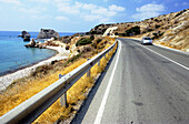 Road by Petra Tou Romiou (supposed birthplace of Aphrodite). Cyprus