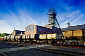 Förderturm, LWL Museum Zeche Zollern, Dortmund, Ruhr, Ruhrgebiet, Nordrhein Westfalen, Deutschland