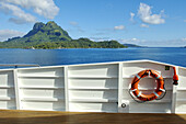 Cruise on the luxury 30 cabins yacht Tia Moana . Leeward islands. French Polynesia. South Pacific.