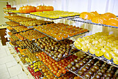 Sylvie and Denis Rastouil s workshop of candied fruits. Beaumettes, Luberon region. Vaucluse, Provence, France