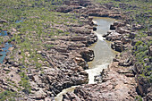 Aerial photography. Nitmiluk National Park & Katherine gorge. Near Katherine. Northern Territory. Australia