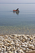 Pebbles beach, Tusa. Sicily, Italy