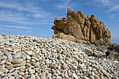 Pebbles beach, Tusa. Sicily, Italy