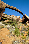 Landscape Arch, Arches National Park near Moab. Utah, USA