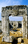 Ruins of Sergilla, one of 700 dead cities on limestone plateau, Roman-Byzantine origin (4th-7th century). Syria
