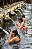 The Tampaksiring, Pura Tirta Empul baths. Island of Bali . Indonesia