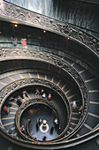 Entry stairs to Vatican Museums. Rome. Italy