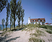 Betsie Lighthouse. Lake Michigan. Michigan. USA