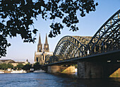 Cathedral and bridge. Cologne. Germany