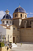 Spain, Alicante Province, Altea church courtyard
