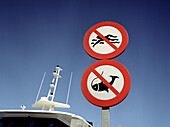 No swimming, no fishing