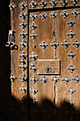 Door of manor house, Calamocha. Teruel province, Aragón, Spain