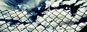  Atmosphere, Background, Backgrounds, Chainlink fence, Chainlink fences, Cloud, Clouds, Cloudy, Color, Colour, Concept, Concepts, Daytime, Exterior, Fence, Fences, Free, Freedom, Idea, Ideas, Natural background, Natural backgrounds, Nature, Obstacle, Obst