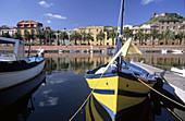 View of Bosa in Sardinia Island, Italy