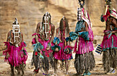 Cerimonial dancers, Dogon Country. Mali