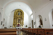 Church interior of Santa Eulària del Riu. Ibiza, Balearic Islands. Spain