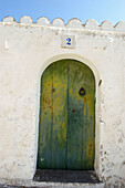 Door of house. Puig d en Missa, Santa Eulària des Riu. Ibiza, Balearic Islands. Spain