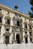 Real Audiencia y Chancillería (High Court of Justice) in Plaza Nueva, Granada. Andalusia, Spain