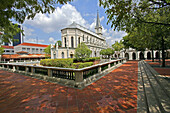 View of Chijmes Hall, the restored chapel of the former convent. Singapore.