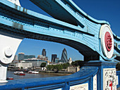 City of London and River Thames. London, Great Britain. UK