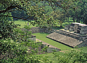 The Ball Court. Mayan ruins of Copan. Honduras