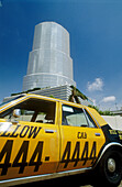 Government Tower and cab. City of Miami. Florida. USA.
