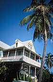 Colonial wooden house. Key West. Florida. USA.