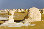 The White Desert near Farafra Oasis. Egypt