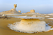 The White Desert near Farafra Oasis. Egypt