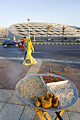 The Great Library opened 2002, architect Snohetta team from Norway winner of an international architecture contest (650) organized and financed by Unesco. Corniche . City of Alexandria. Egypt.