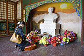 Mao Zedong memorial at Tayuan temple, Wutai Shan. Shanxi province, China