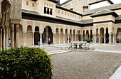 Courtyard of the Lions, Alhambra. Granada. Spain