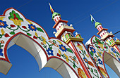 Arches, entrance to carnival area. Puerto de Santa María. Cádiz province. Spain