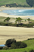 Inlet and Playa de la Rabia. Parque Natural de Oyambre. Trasvias. Comillas. Cantabria. Spain