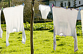 Clothesline. Guipúzcoa. Euskadi, Spain