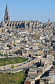 Cathedral and voew of the town. Toledo. Spain
